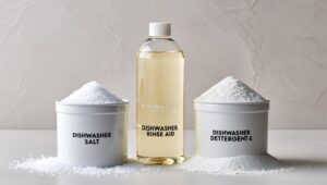 Read more about the article A Guide to Dishwasher Detergent, Salt, and Rinse Aid